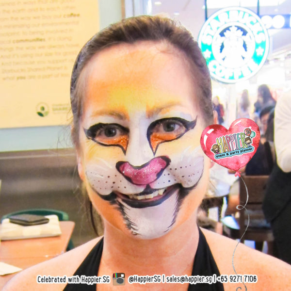 Lion Cat Face Paint Makeup Artist
