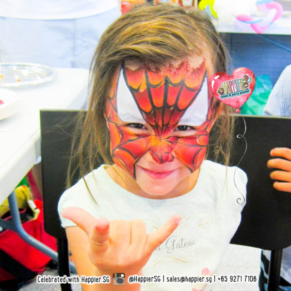 Face Painting Singapore Spiderman Superhero 2