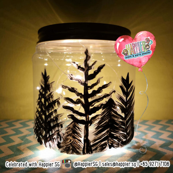 Fairy light jar painting art and craft singapore