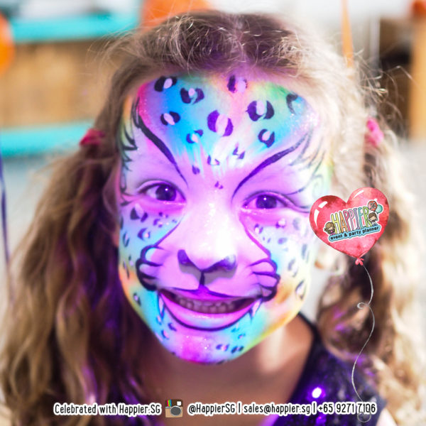 Glow in the Dark UV Face Paint Makeup Artist