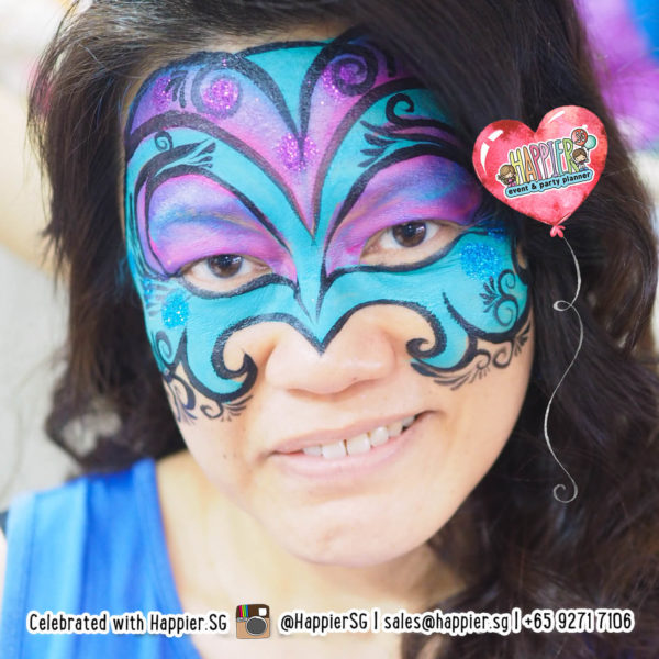 Masquerade Mask Face Paint Makeup Artist