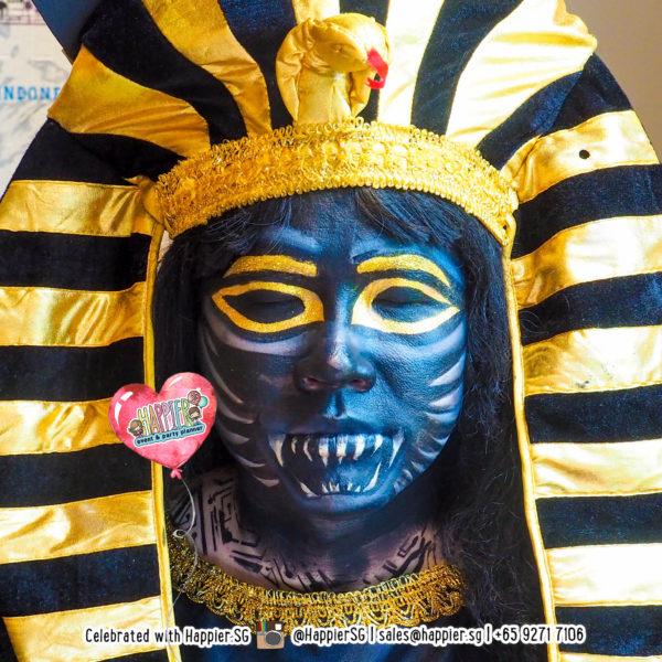 Anubis Face Paint Makeup Artist