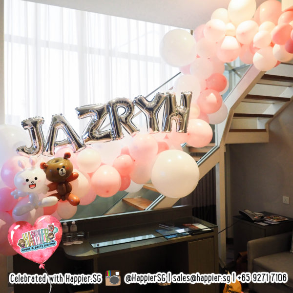LINE inspired organic balloon garland