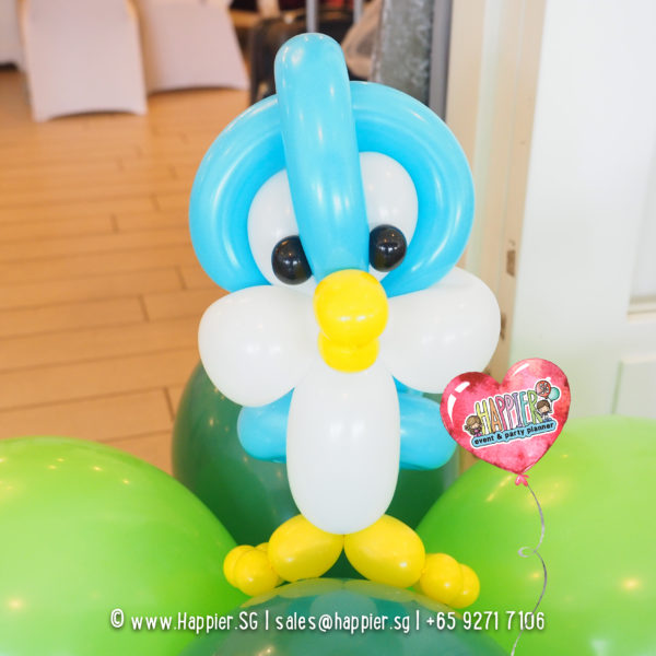 Bird-balloon-column-decoration