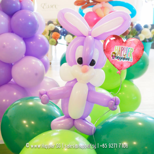 Bunny-balloon-column-decoration